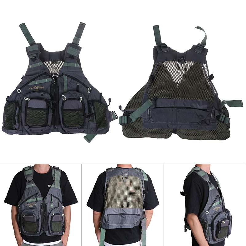 

Vest Men Breathable Swimming Life Jacket Safety Waistcoat Survival Utility Vest For Drifting Outdoor Sport Fishing Life