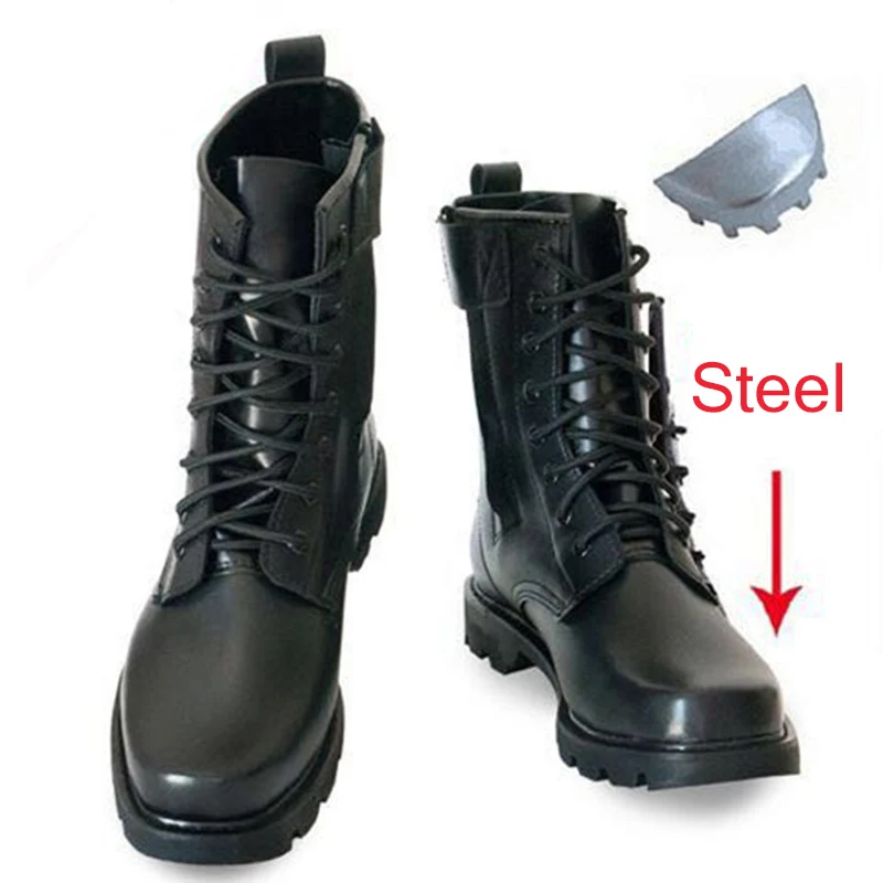 Billig REETENE Männer Wüste Taktische Militärische Stiefel Männer Wolle Plüsch Warme Stiefel Herren Arbeit Safty Schuhe Wasserdichte Stiefel Zapatos Armee Boot