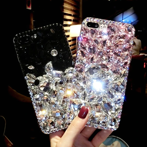 Роскошный 3D чехол для телефона с алмазным меховым шариком мягкий IPhone 12 11 Pro Max XS XR X