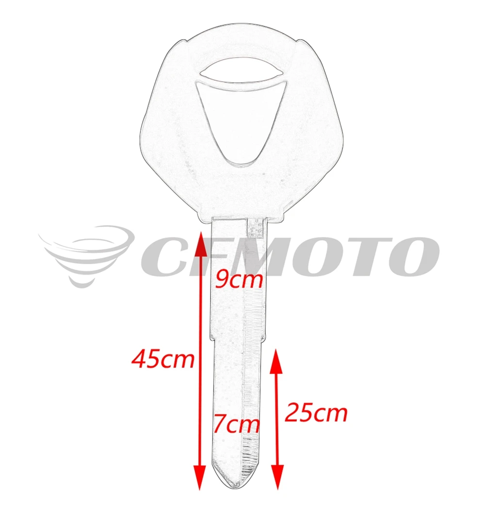 Мотоцикл нерезанное лезвие левый слот ключ embryo для Yamaha YZF FJR 1300 XJR MT 07 09 XJ6 TMax FZ8 FZ6 R1 R3