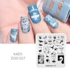 2020 New Designs Nail Stamping Plate Lion Tiger Leopard Pattern Nail Art Template Image Stencil Tool for DIY Nail Decorations 2