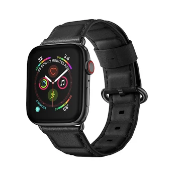 

Genuine Leather correa for apple watch band strap 4 5 44mm 40mm 42mm 38mm bracelet high quality watchband for iwatch 5/4/3/2