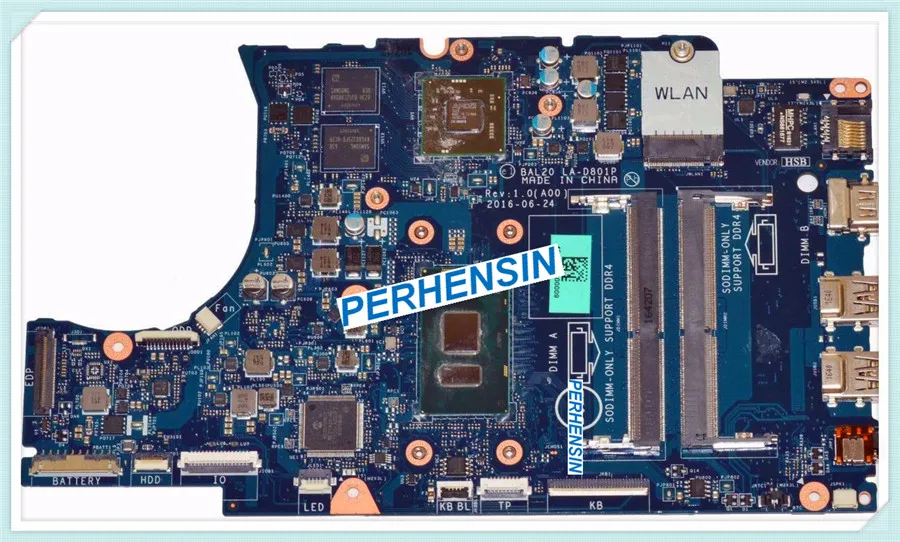 lower price  FOR Dell Inspiron 15 5567 Laptop Motherboard i7-7500U 2.7Ghz CPU KFWK9 TESTED PERFECTLY