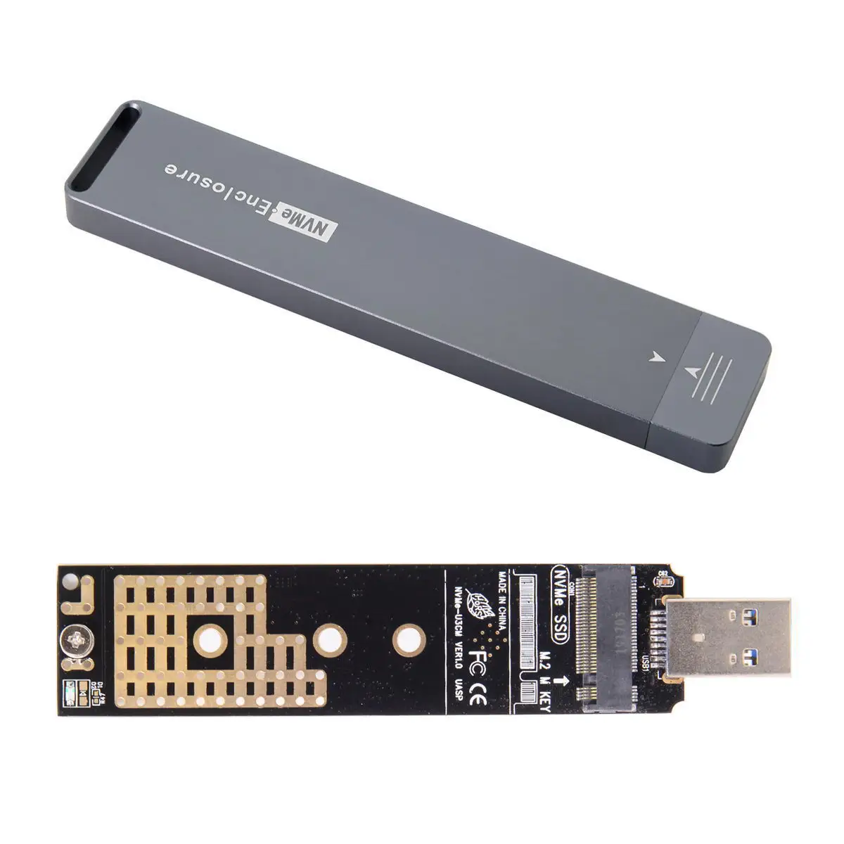 NVME M-key M.2 NGFF к USB 3,0 SSD Внешний PCBA адаптер конвейера RTL9210 чипсет с Чехол