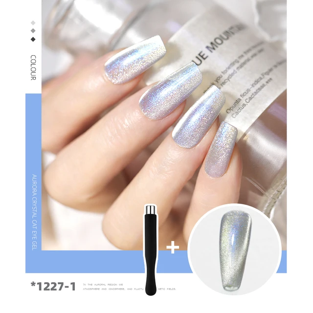 HNUIX 7.3ml 3D UV Clear Gel Dip Nail Art Gel Varnish Manicure Universal Wide New Color Phototherapy Cat Eye Gel Nail Polish 1227-1