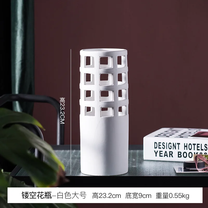 Nordic Creative Fairy Tale House Cartoon House Ceramic Vase Decoration Home TV Cabinet Decorative Vase for Wedding Decoration