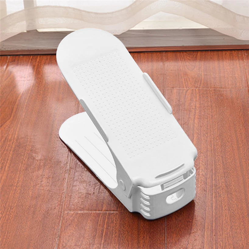 Creative and practical plastic shoe rack storage box saves space, simple, adjustable and durable Lazy home office supplies stand

