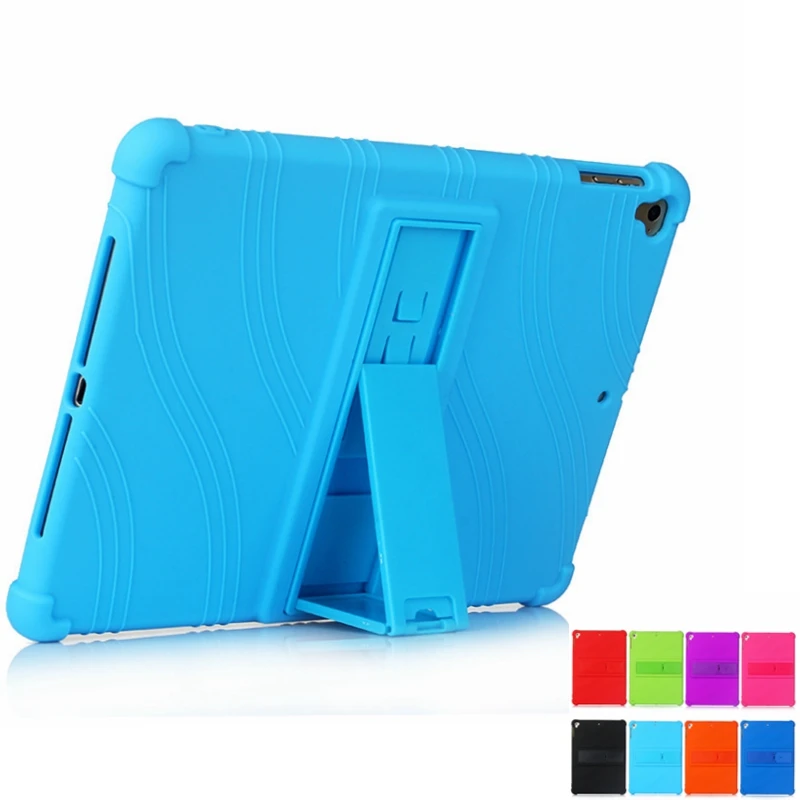 

For IPad 9.7 2018 2017 Case Cover for IPad Air 2 Air 1 Case 5 6 5th 6th Generation Funda Soft Silicon + PC Kickstand Kids Coque