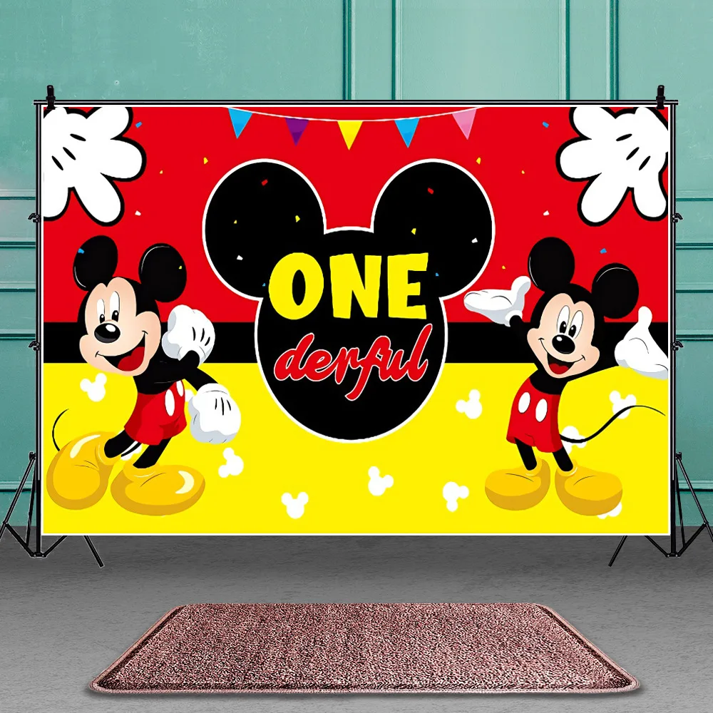 Студийный Виниловый фон для фотосъемки с изображением Диснея Минни Маус | Дом и