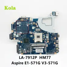 Q5WV1 LA-7912P Moederbord Voor Acer E1-531 E1-571G V3-571G V3-571 Laptop Moederbord Q5WVH SLJ8C HM77 Nb. Y1111.001 100% Volledig Test
