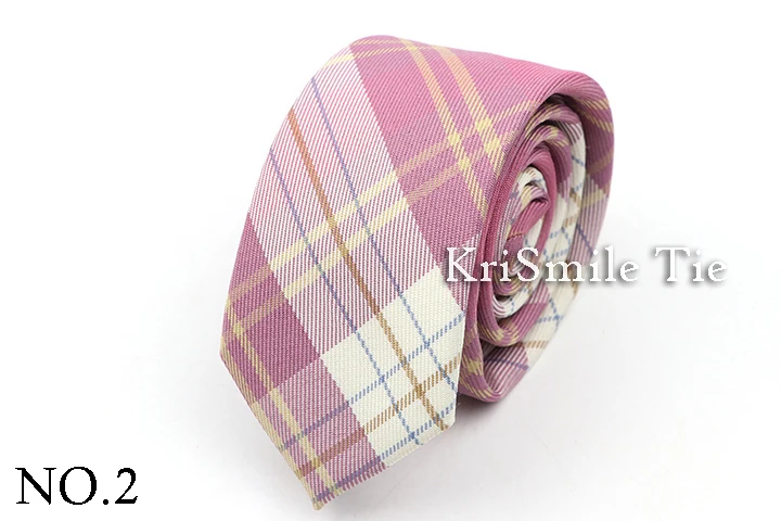 Men's Check Stripe 6cm Tie 100% Cotton Neckties Gift For Man Plaid Series Wedding Party Gift Accessories Women's Anime Tie