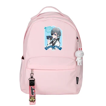 

Black Butler Printing School Bag Women Backpack Anime School Cier Bags for Middle Students Cartoon Bag Kids Canvas Backpack