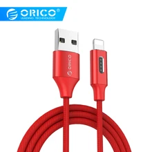 Orico usb para apple cabo para iphone 6s 7 denim cabo usb carregador rápido cabo de dados para apple iphone 5 5S ipad ar mini cabo(China)