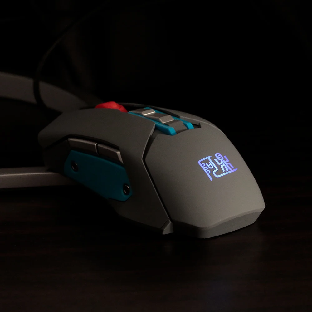 USB Проводная игровая мышь 1600 dpi 9 программируемых кнопок Динамик Микрофон Датчик температуры и влажности игры Проводные Мыши для ПК