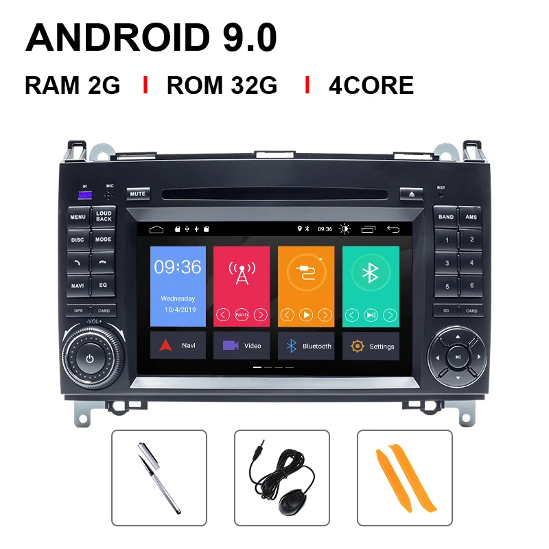 4 Core 32 ROM Ips 2 din автомобильный DVD Multimeida для Mercedes Benz B200 A B класс спринтер W906 W169 W245 Viano Vito W639 b170 радио gps навигация - Цвет: 4 Core 32 ROM