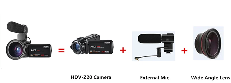 Ordro HDV-Z20 цифровая камера 3' Full HD TFT lcd сенсорный экран Камера профессиональная видеокамера пульт дистанционного управления 16X камеры с зумом#40