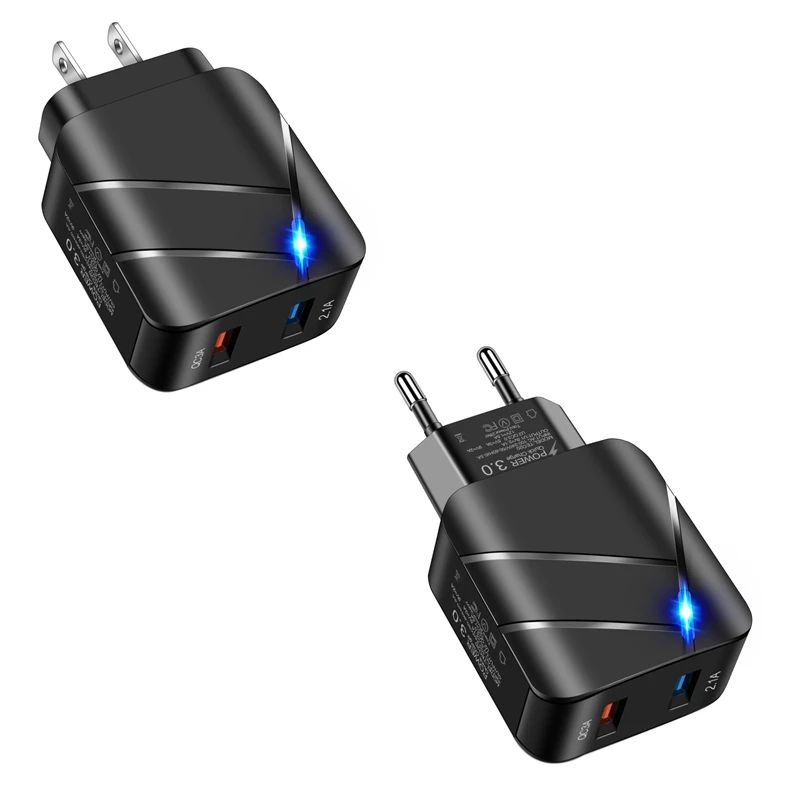 

Quick Charge 3.0 28W QC 3.0 Dual USB for iPhone 12 Samsung Xiaomi