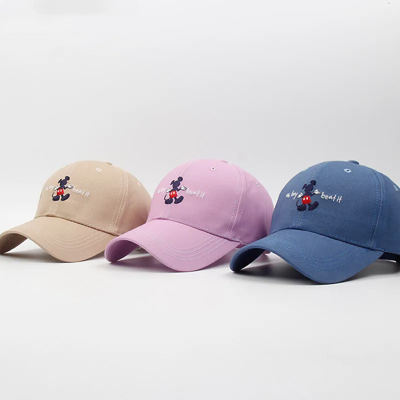 Baseball Cap Cartoon Hat Black White Hip Hop Caps Baseball Cap Outdoor Sunscreen Hats