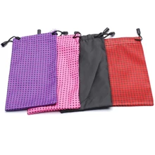 1 шт./компл. дизайн случайные сумка для очков кошелек ткань для чистки оптический Чехол для очков