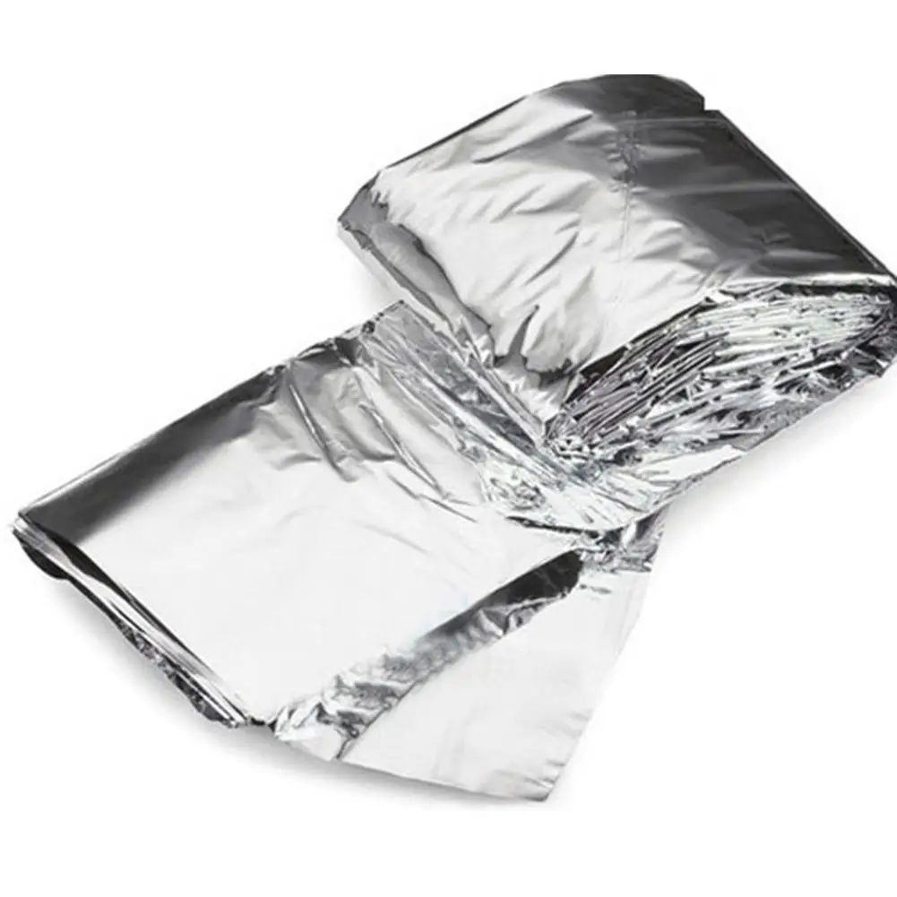 130*210 см уличное водонепроницаемое для спасения при аварийной ситуации одеяло Фольга тепловое пространство первой помощи серебряное спасательное военное одеяло