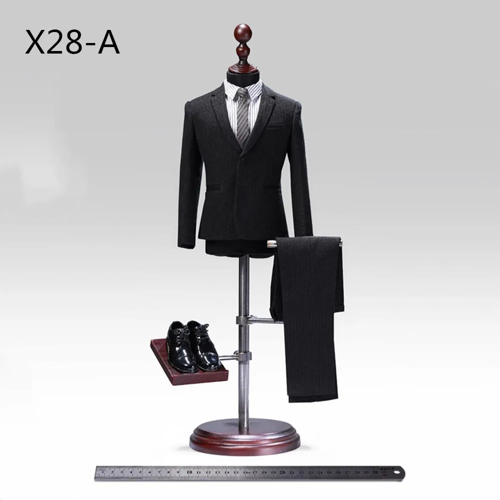 1/6 масштабный джентльменский костюм, набор POPTOYS X28 X27, улучшенный дизайн, мужская одежда в западном стиле, костюм с регулировкой, 12 дюймов, мужская фигура - Цвет: X28-A