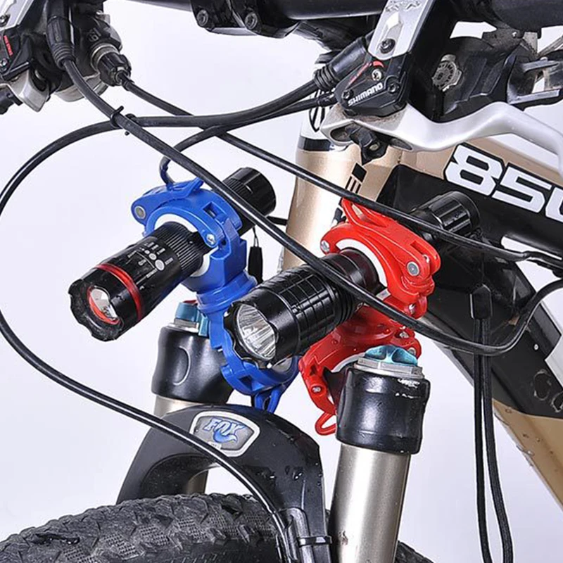 360 Degree Bicycle Flashlight Mount LED Head Light Holder Clip Fashion Clamp
