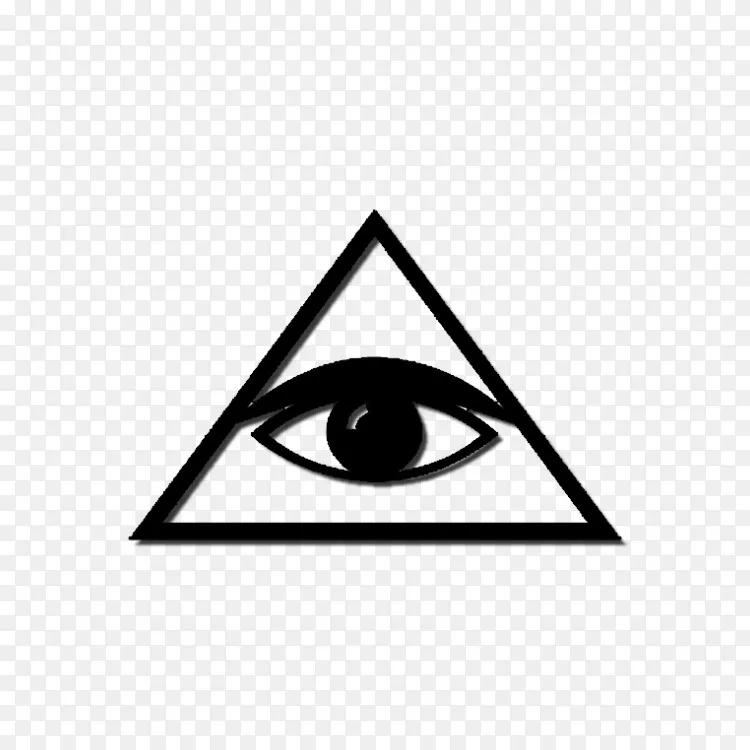 天眼符号第三眼计算机图标.眼睛