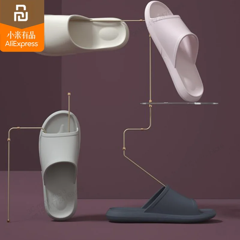 Мужские и женские нескользящие шлепанцы xiaomi легкие для ванной с мягкой подошвой 7