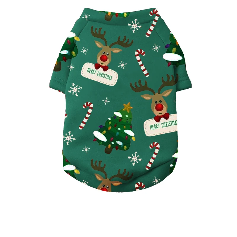 Christmas Dog Clothes Winter Warm Pet Dog Jacket Coat Puppy Clothing Hoodies For Small Medium Dogs Puppy Yorkshire Outfit XS-2XL