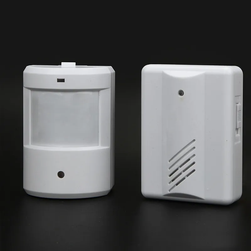 

Home Security Wireless IR Remote Doorbell Alarm System Wireless Detector Alarm Patrol Garage Infrared Anti-theft Motion Sensor