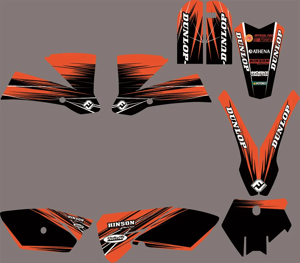 Для KTM SX85 3M 2003-2012 наклейки на ногти, свободный изготовленный на заказ номера имена Cross полный набор наклеек для KTM SX 85 2003-2006-2012