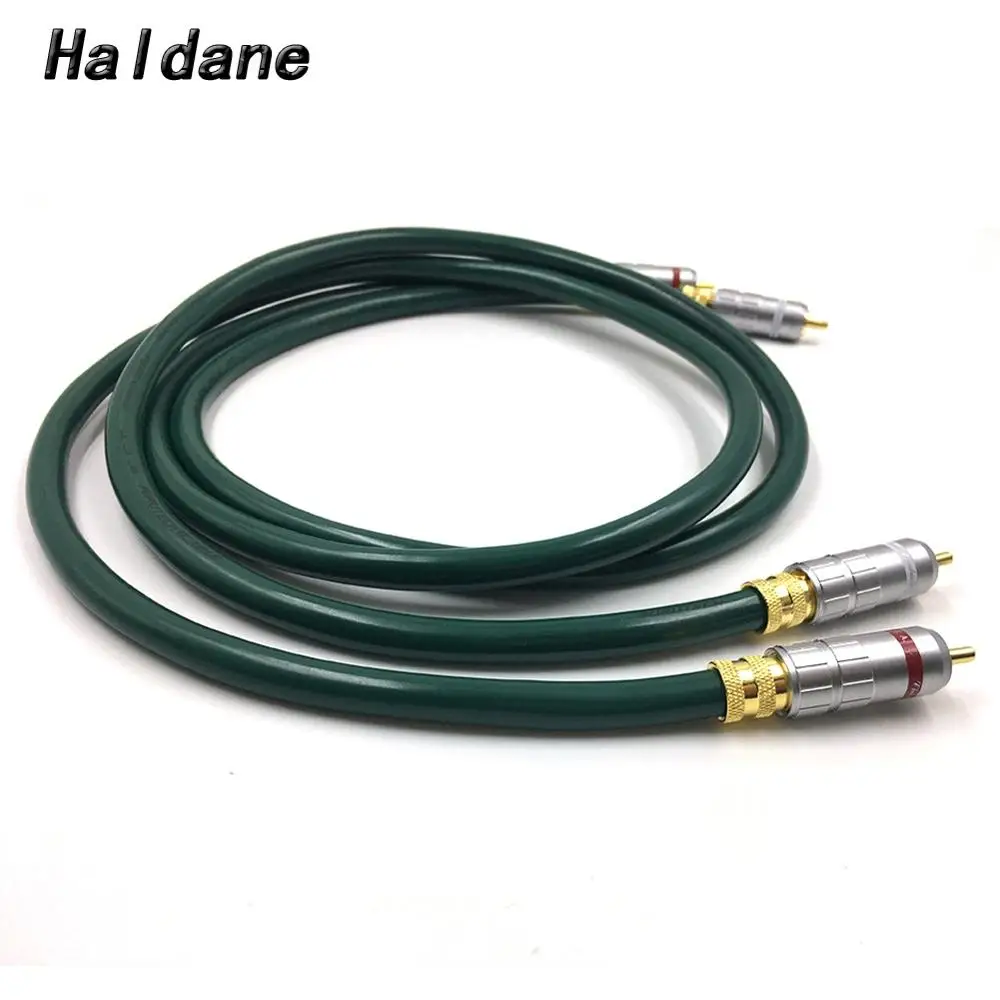 Холдейн пара hi fi Тип 2 позолоченный штекер RCA аудио кабель 2RCA со штыревыми