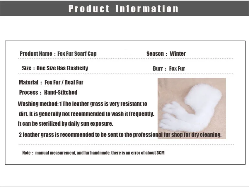 Thicken Fox Fur Scarf Hat Female Winter Fur Scarf One Dual-use New Woven Scarf Hooded Winter Hat