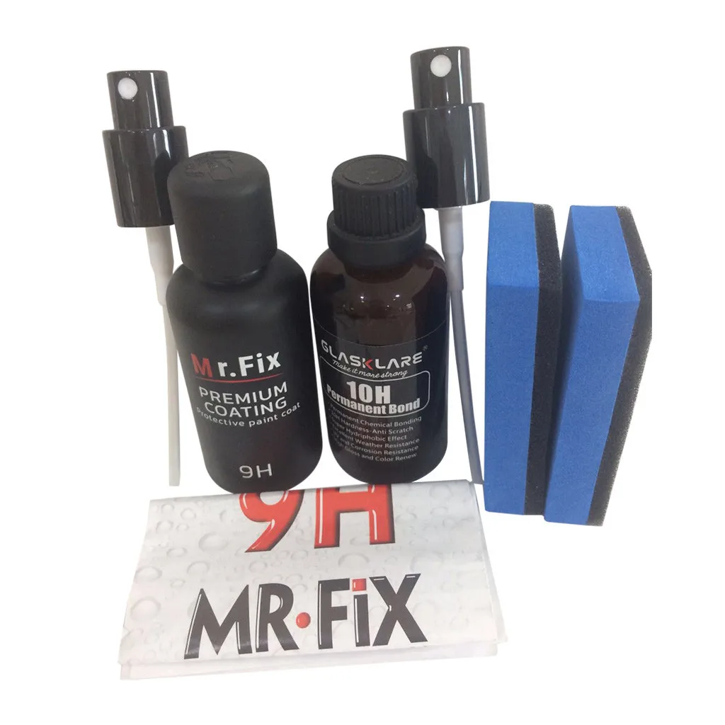 Mr fix 9H машина окисление жидкое керамическое покрытие гидрофобное стекло набор распылителей Защитите ваш автомобиль от царапин практичный