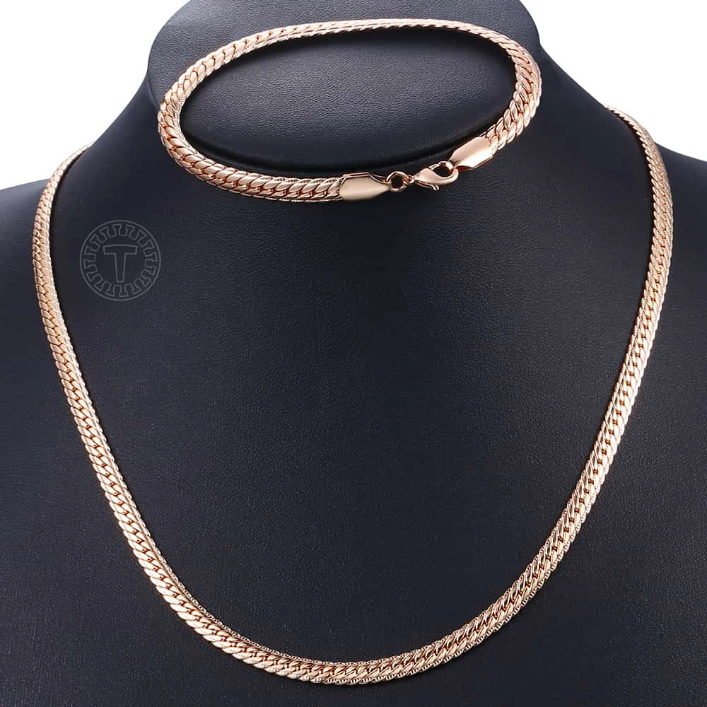 Jewelry Set for Women 585 Rose Gold Color Jewelry Sets Jewelry Set