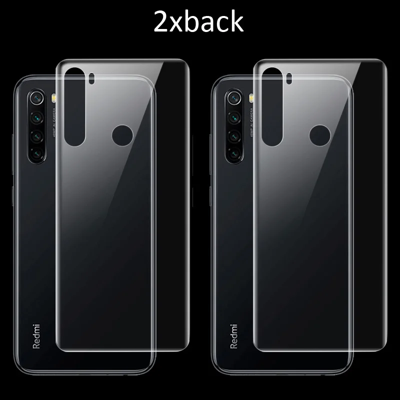 Imak Гидрогелевая пленка для Xiaomi Redmi Note 8 7 Pro задняя Передняя Задняя Защитная Прозрачная Олеофобная пленка - Цвет: Clear 2xback