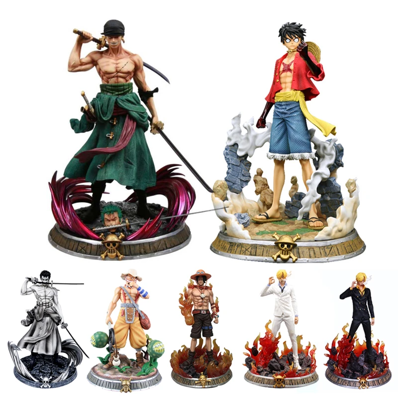 Bandia Figuarts Zero WT100 One Piece Statue Bundle 