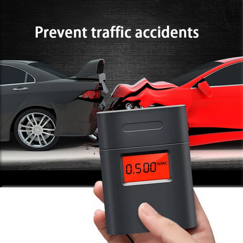Fashion high accuracy mini Alcohol Tester,breathalyzer,alcometer,Alcotest remind driver safety in roadway diagnostic tool