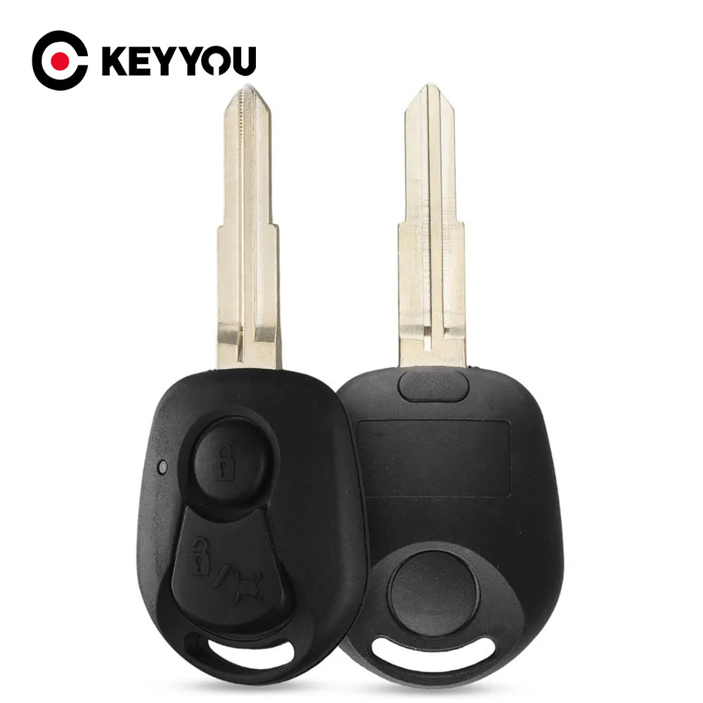 KEYYOU 10 шт. 2 кнопки корпус для дистанционного ключа SSANGYONG ACTYON KYRON REXTON чехол брелка с