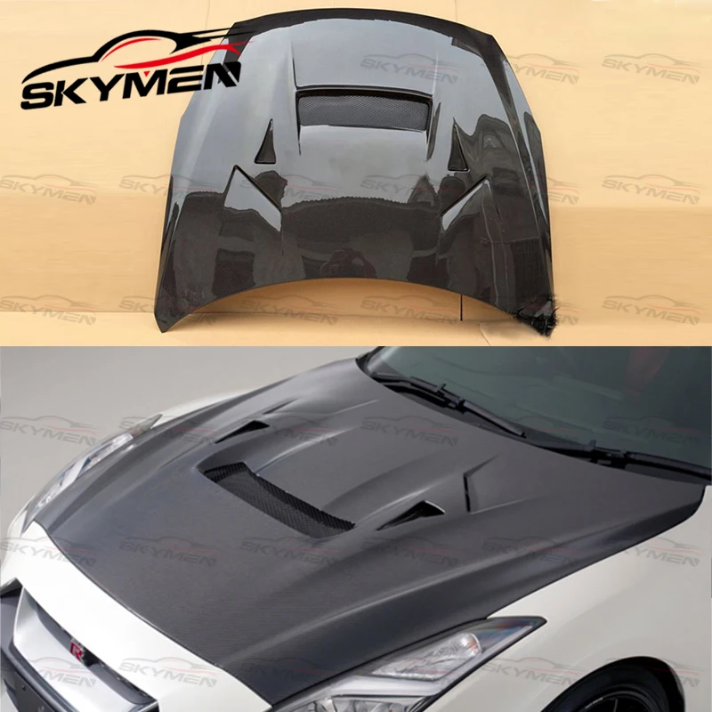 УГЛЕРОДНЫЙ передний вентилируемый капот для Nissan R35 GTR VARIS замена стекловолокна