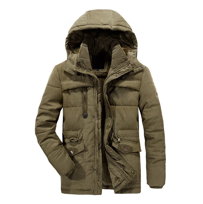 Мужская Зимняя парка Pakas 6XL 7XL 8XL, толстая теплая парка с флисовым мехом и капюшоном, военная куртка с карманами, ветровка, Мужская парка больших размеров