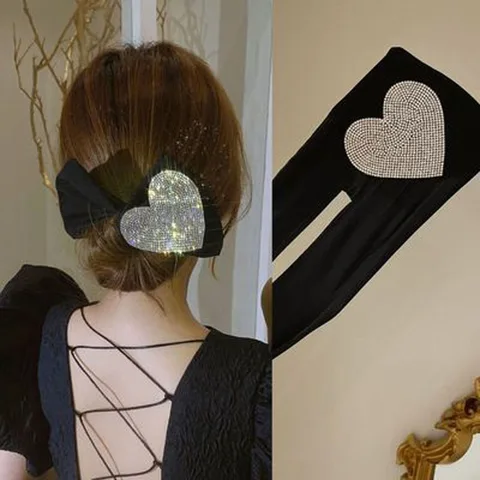 twist dish hair device 2021 new fashion bow hair ornaments women with diamond ball head lazy magic hairpin women