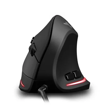 

Vertical Wire Optical 3200 DPI Gaming Mouse with 1.8m Cable 4 Speed DPI Adjustable 4 Light Belt Gamer Mouse for Computer Laptop