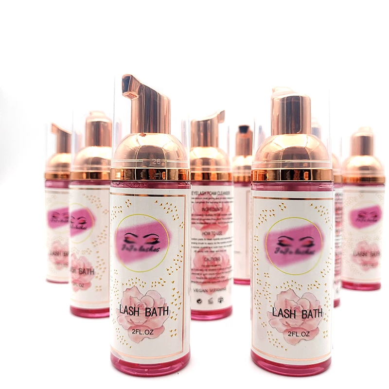 Lash Cleanser Shampoo for Eyelash Extension Wholesale Clean Tools No Irritation Eyelash Foam Soap Bluk Private Label Shampoo 3