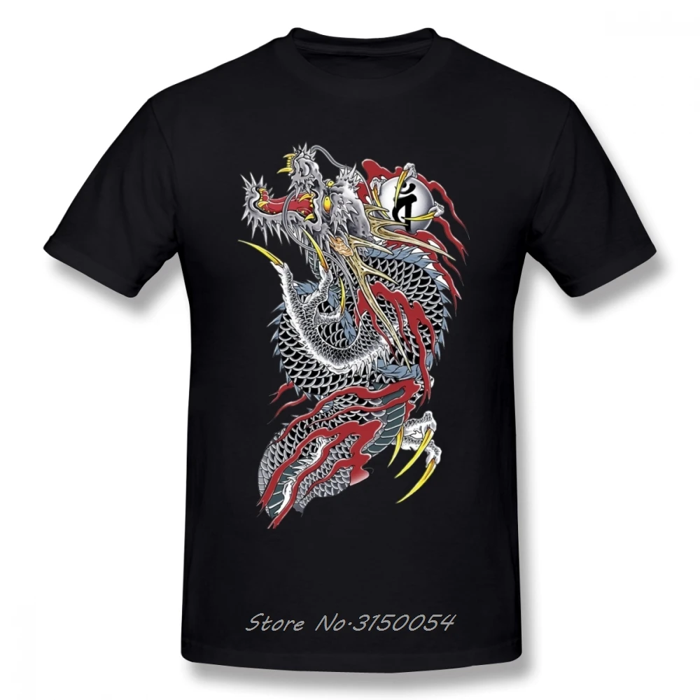 Новинка-якудзы футболка Летняя мужская хлопковая для мужчин забавная