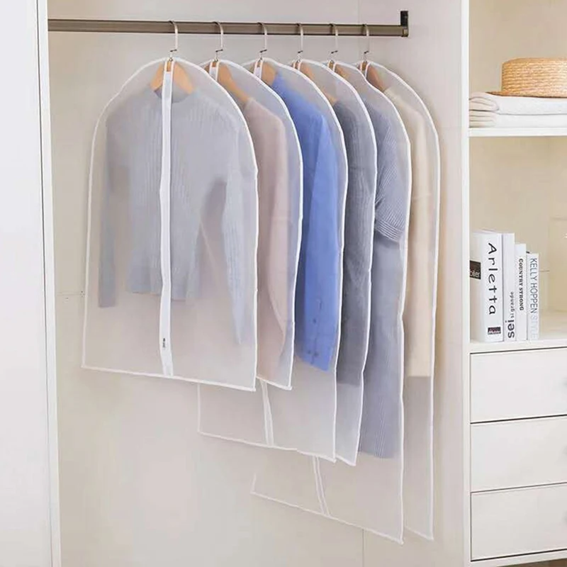 Шкаф сумка для хранения одежды пылезащитный чехол прочный ПВХ молния Дома Пылезащитный подвесной чистый