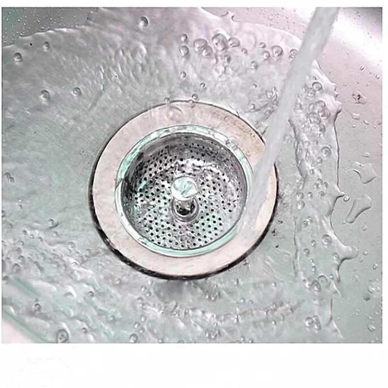 STRAINER-FILTER Kitchen-Sink-Strainer Floor-Drain-Cap Bathroom-Plug Stainless-Steel Waste-S