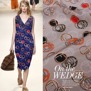 

Summer New 16Momme 114cm Wide 100%silk Fabric for Dress Brand Design Crepe De Chine Cloth Diy Sewing Free Shipping Sale Crepe