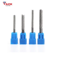 Vack fresa de carboneto pcb, tungstênio, broca tipo milho, 3.175mm, 4mm, 6mm, 8mm, para cortar madeira, máquina de gravação