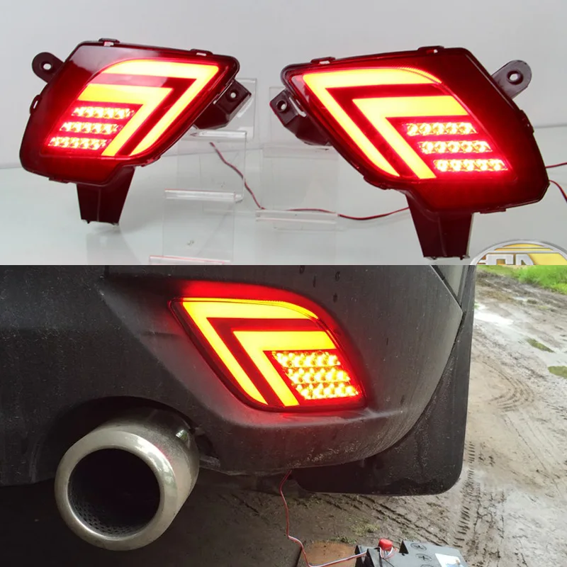 

2PCS For Mazda CX-5 CX5 2013 - 2016 Multi-function Car LED Tail Light Rear Bumper Light Rear Fog Lamp Brake Light Reflector